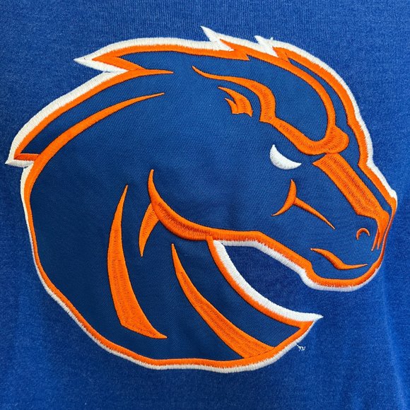 NFL Boise State Broncos Hoodie Sweatshirt - Like New - Embroidered - Size Large - Picture 3 of 8